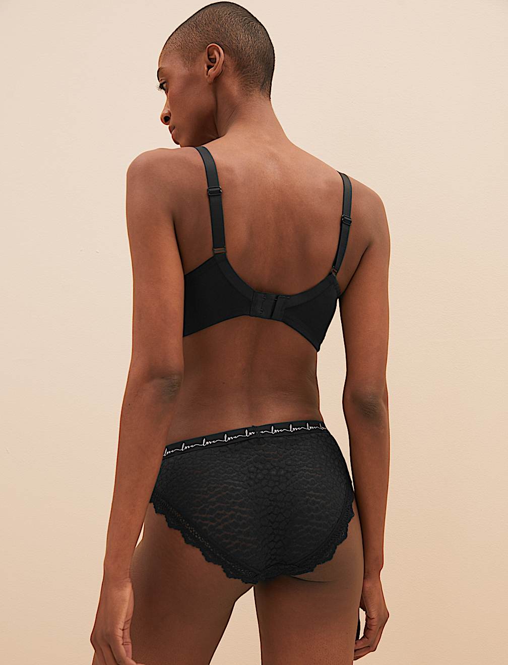 3pk Lace & Mesh Bikini Knickers