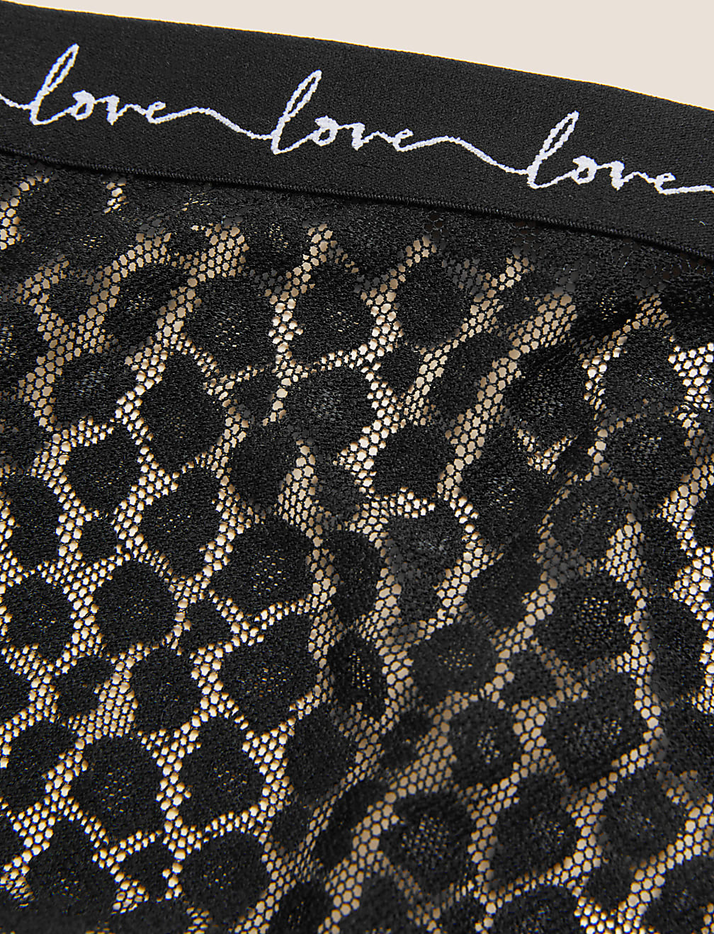 3pk Mesh & Lace High Waisted Thongs