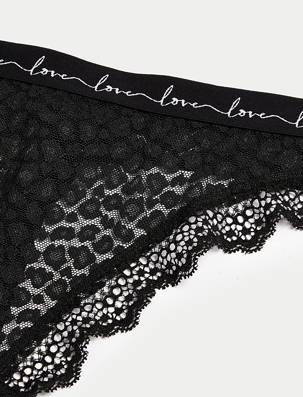 3pk Mesh & Lace Thongs