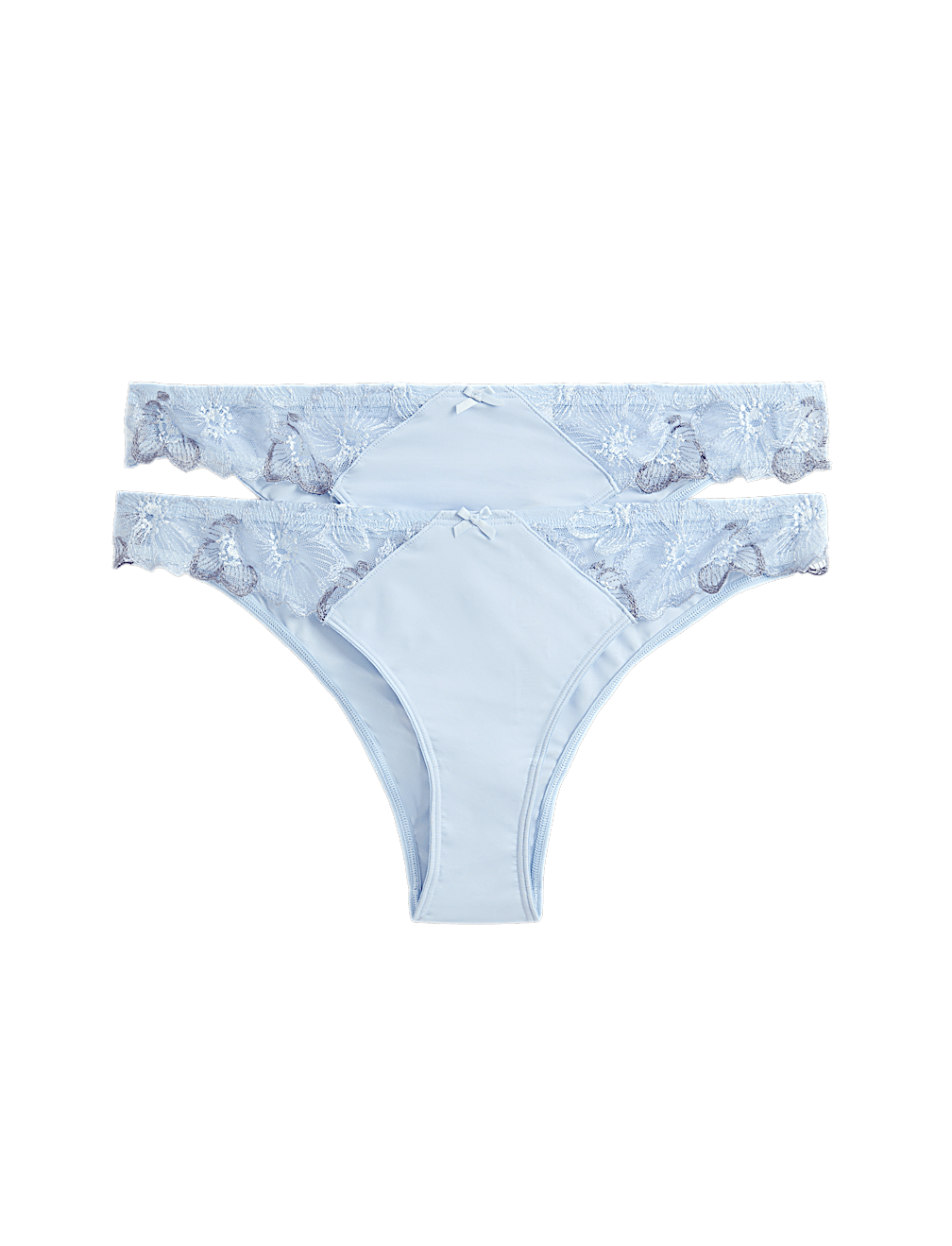 2 Pack Embrace Brazilian Knickers