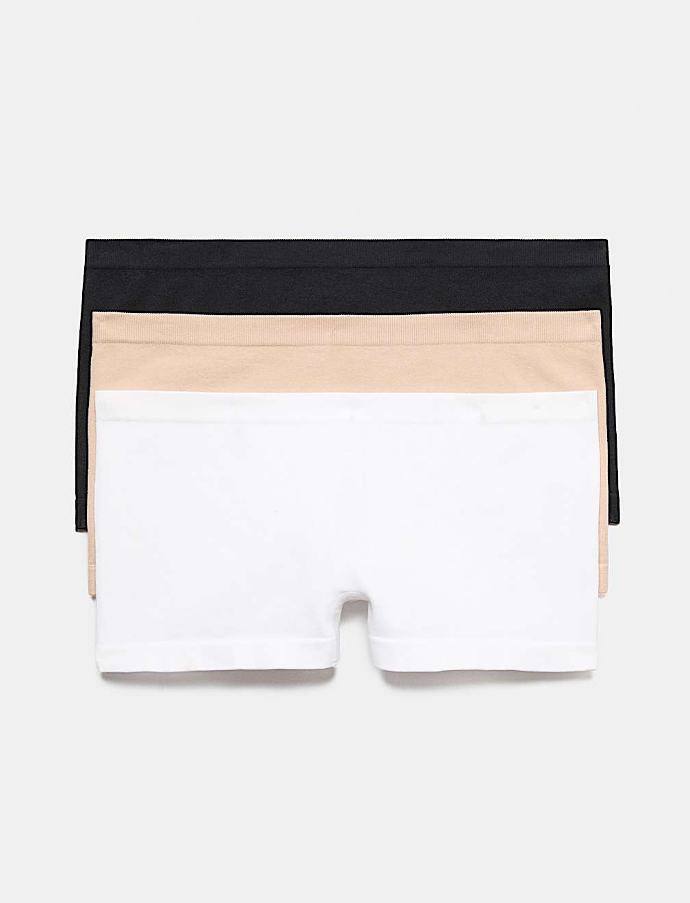 3 Pack Comfort Rib Seamless Boxer Shorts