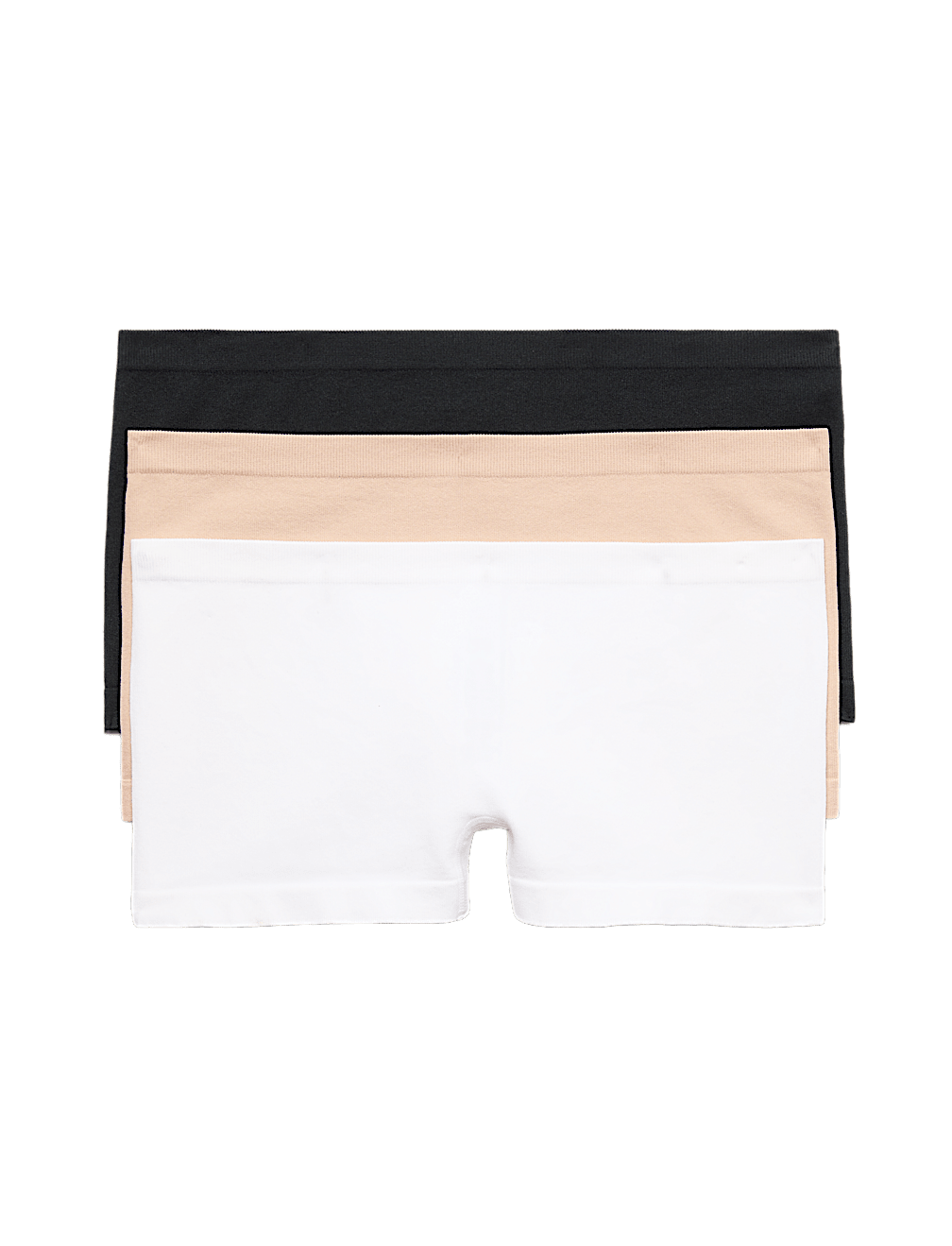 3 Pack Comfort Rib Seamless Boxer Shorts