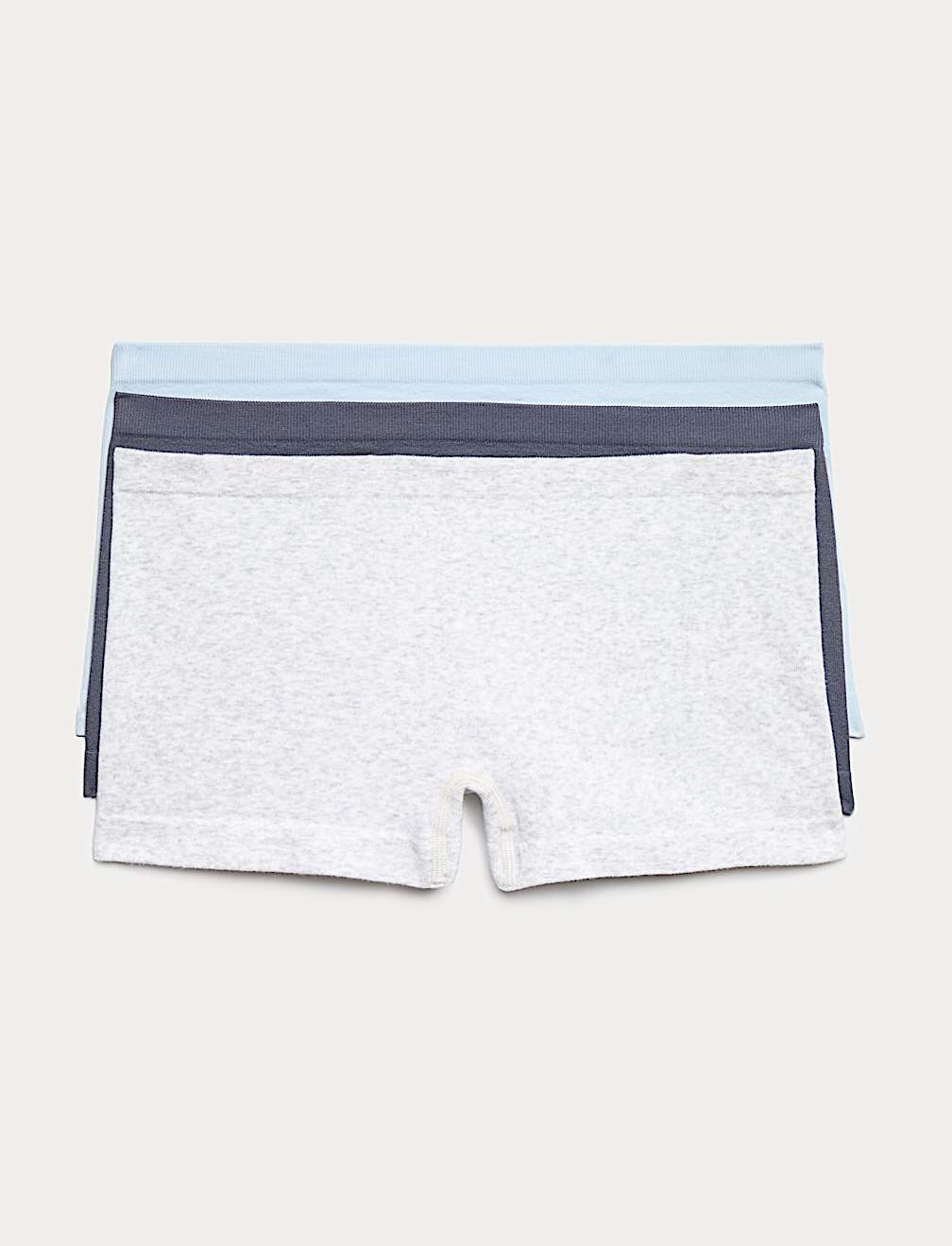 3 Pack Comfort Rib Seamless Boxer Shorts