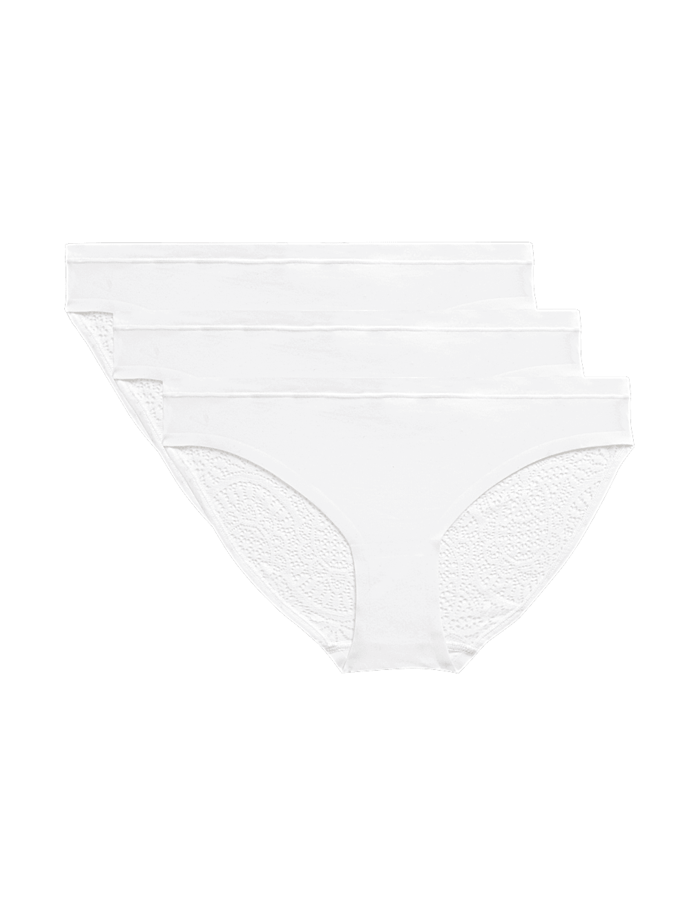 3pk Body Soft™ Lace Bikini Knickers