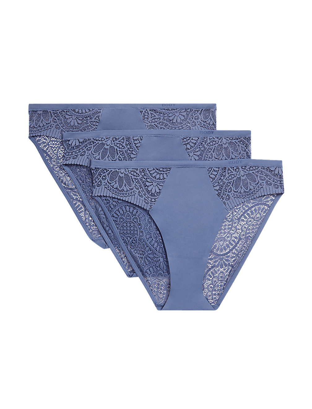 3pk Body Soft™ High Leg Knickers