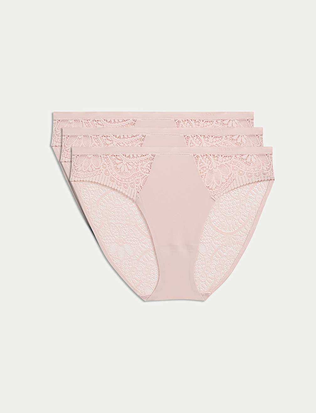3pk Body Soft™ High Leg Knickers