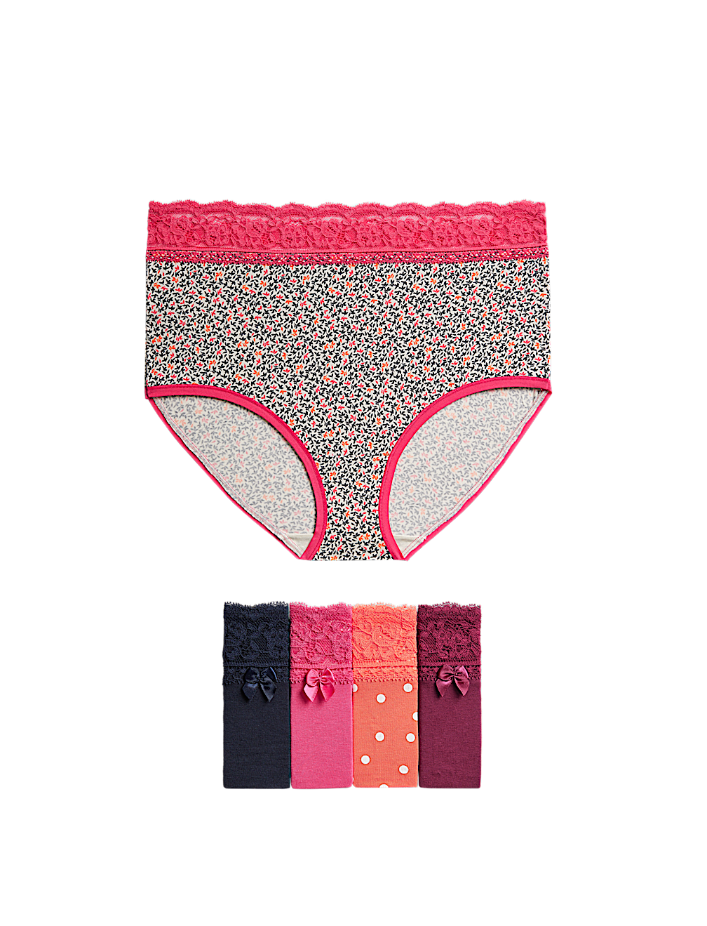 5 Pack Cotton Mix Knickers