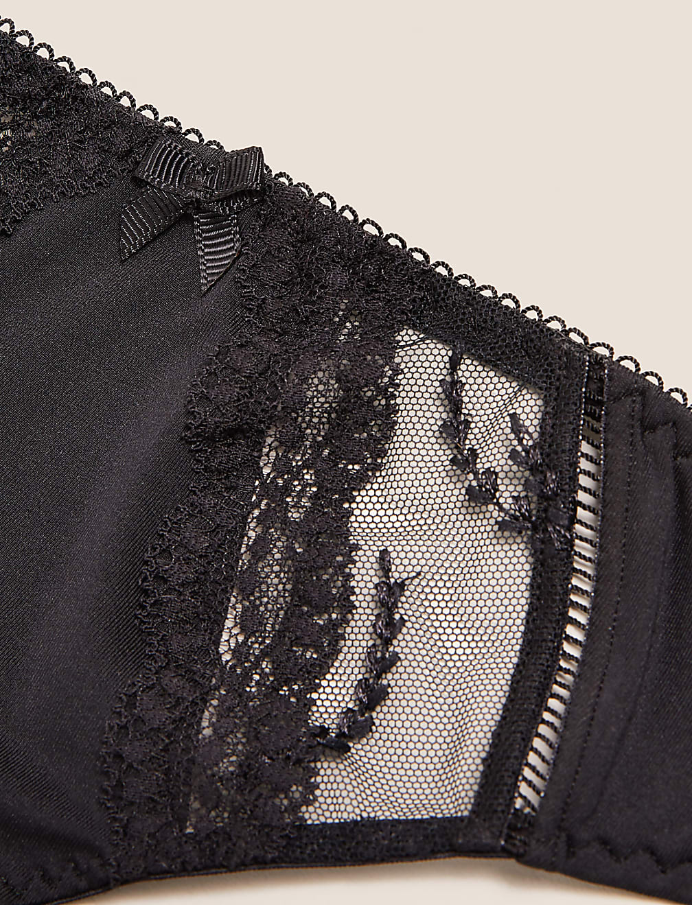 5pk Microfibre & Lace Bikini Knickers
