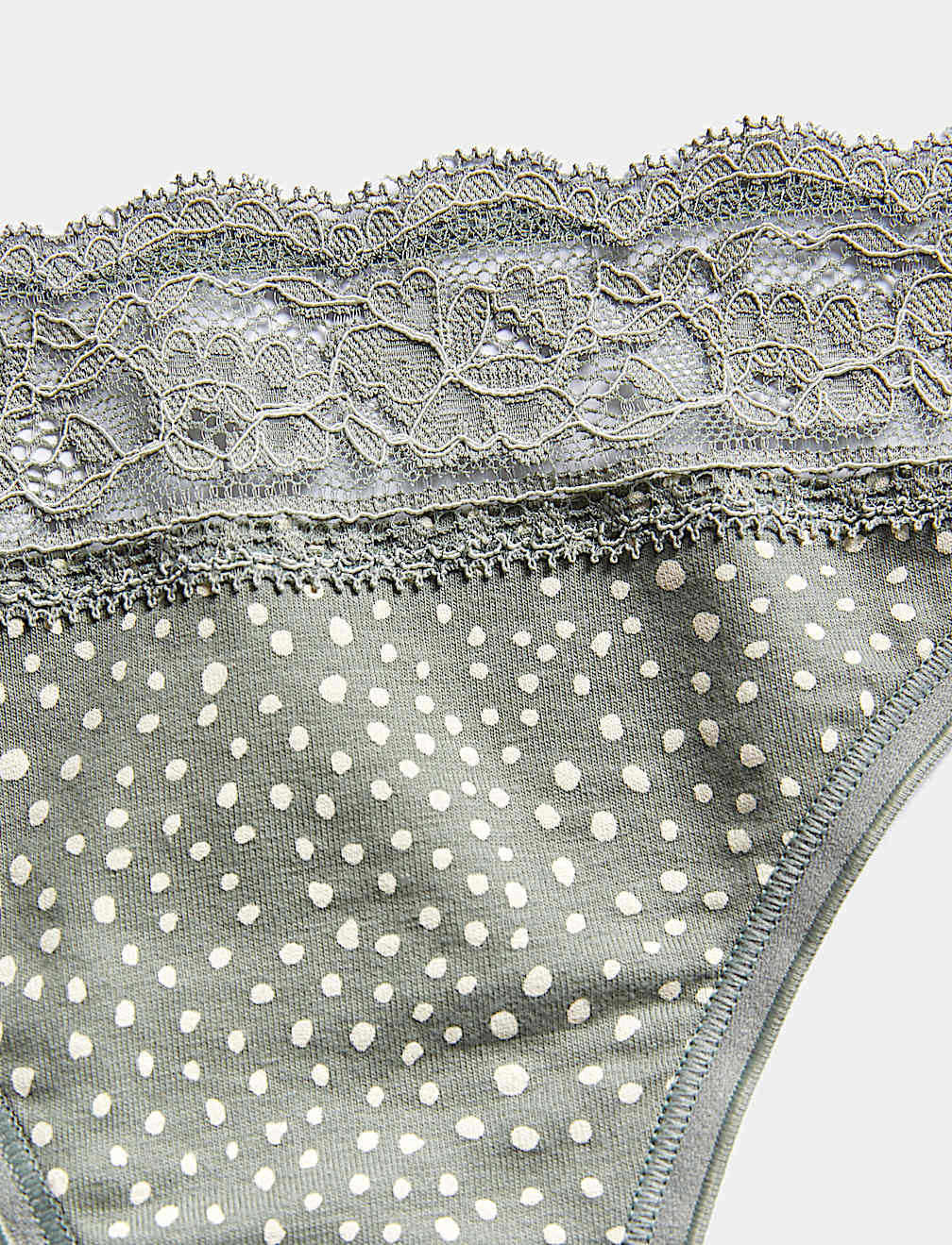 Pack of 5 Printed Lace Trim Knickers