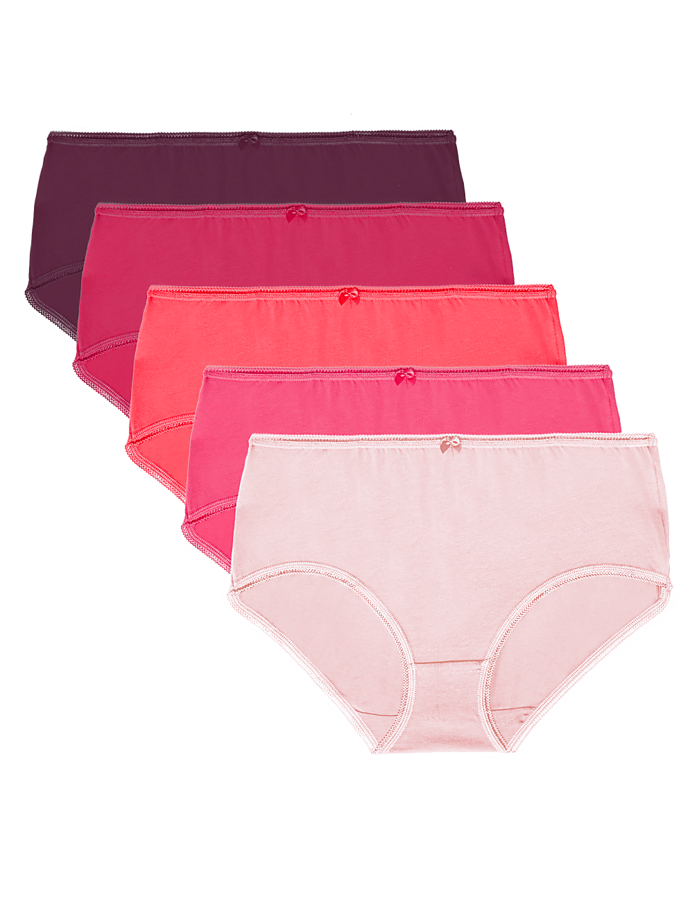 5pk Cotton Lycra® Midi Knickers