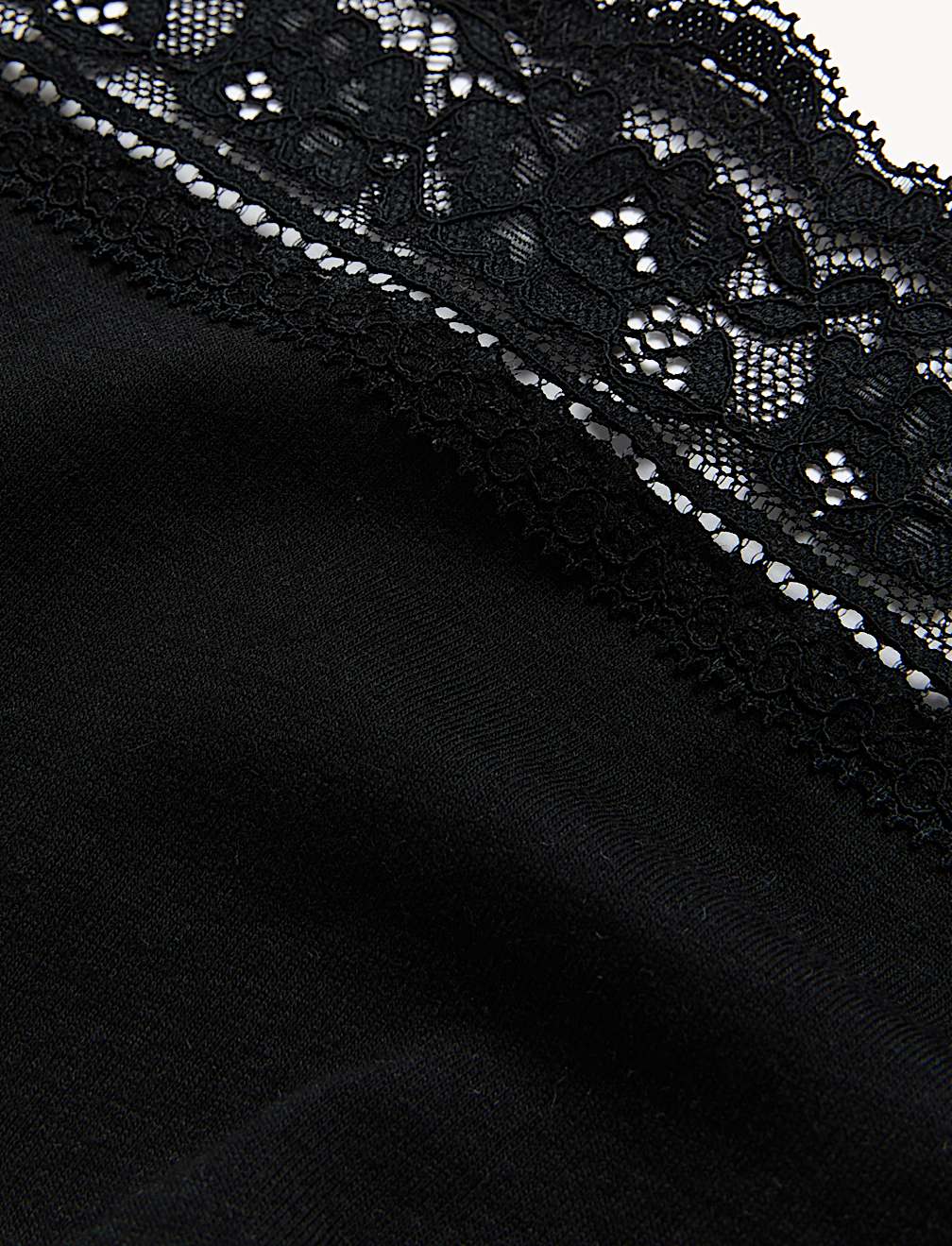 5pk Cotton Lycra® & Lace Full Briefs