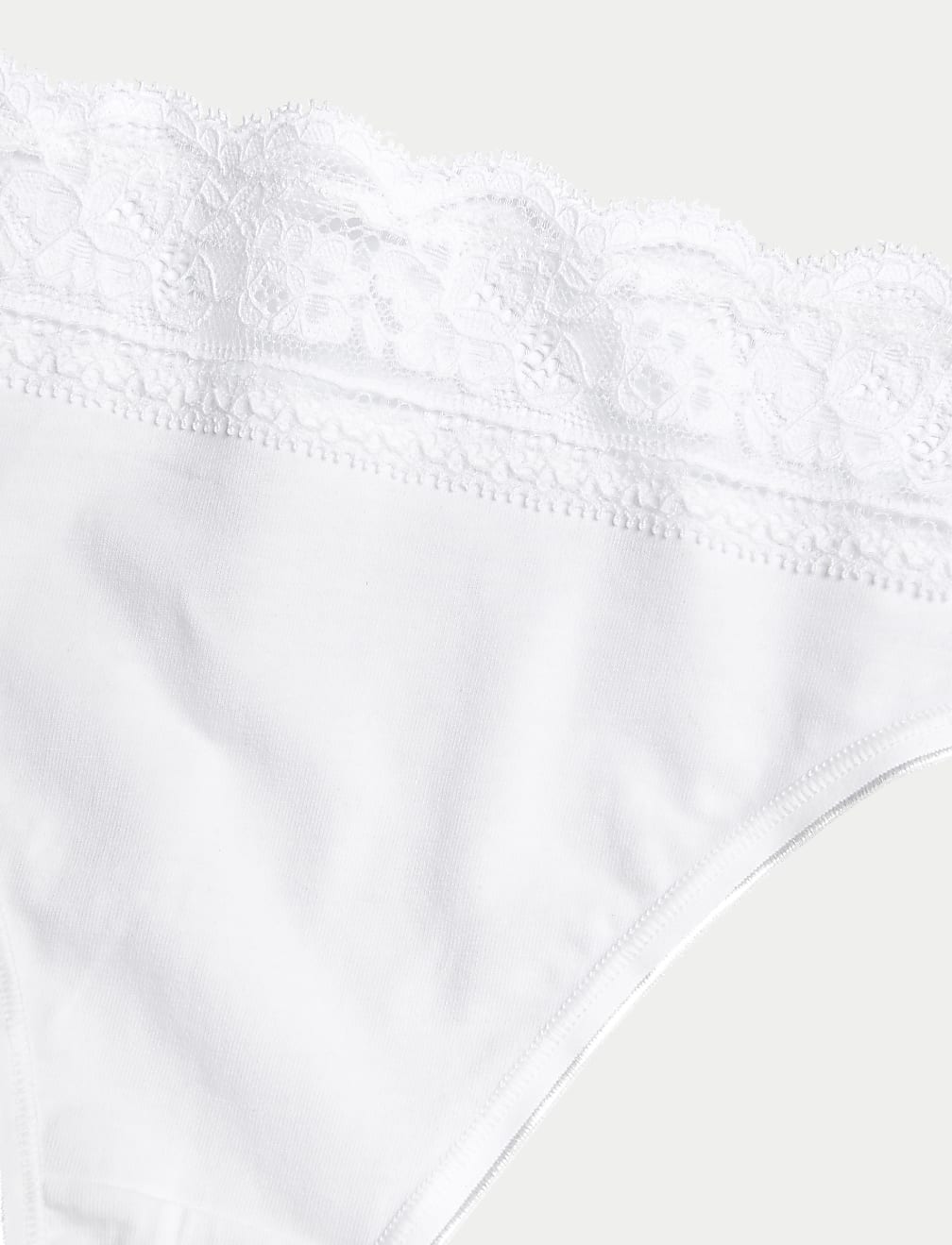 5pk Cotton Lycra® & Lace Knickers