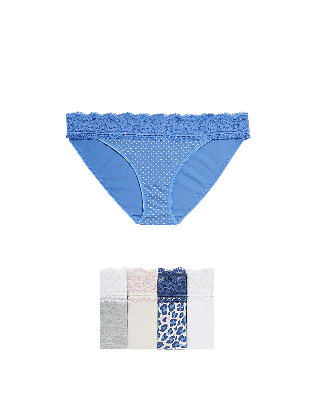 5 Pack Cotton Mix Skinny Fit Knicker