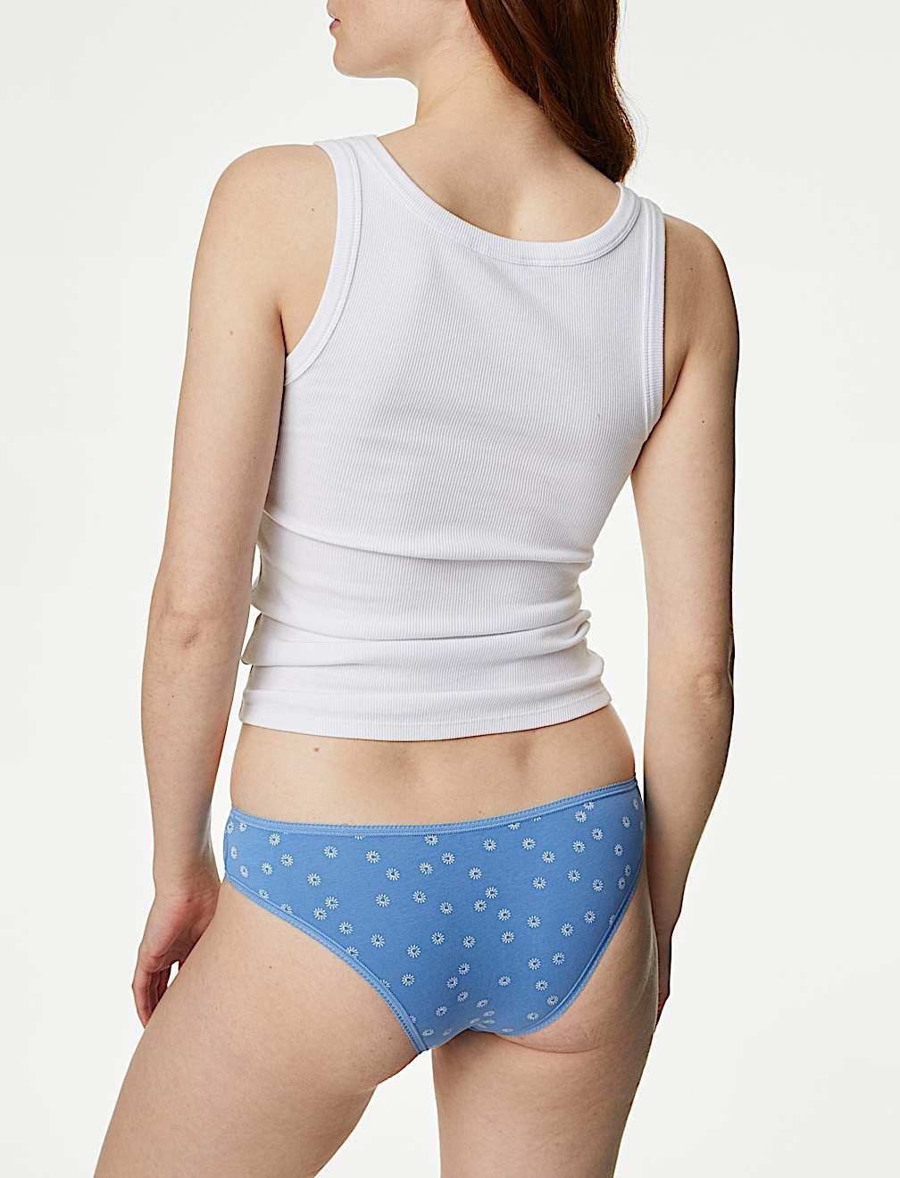 5pk Cotton Lycra&trade; Brazilian Knickers
