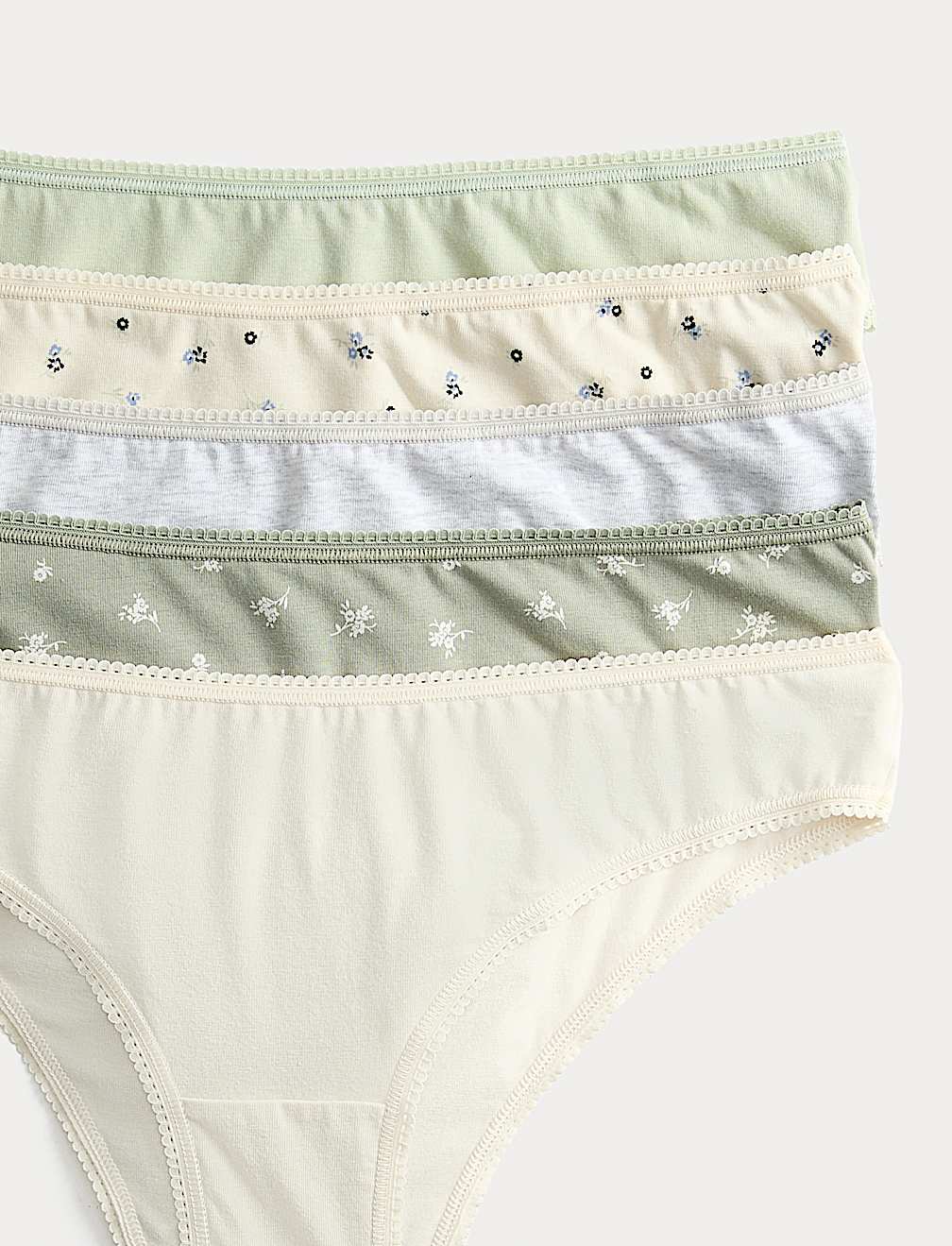 5pk Cotton Lycra™ Brazilian Knickers