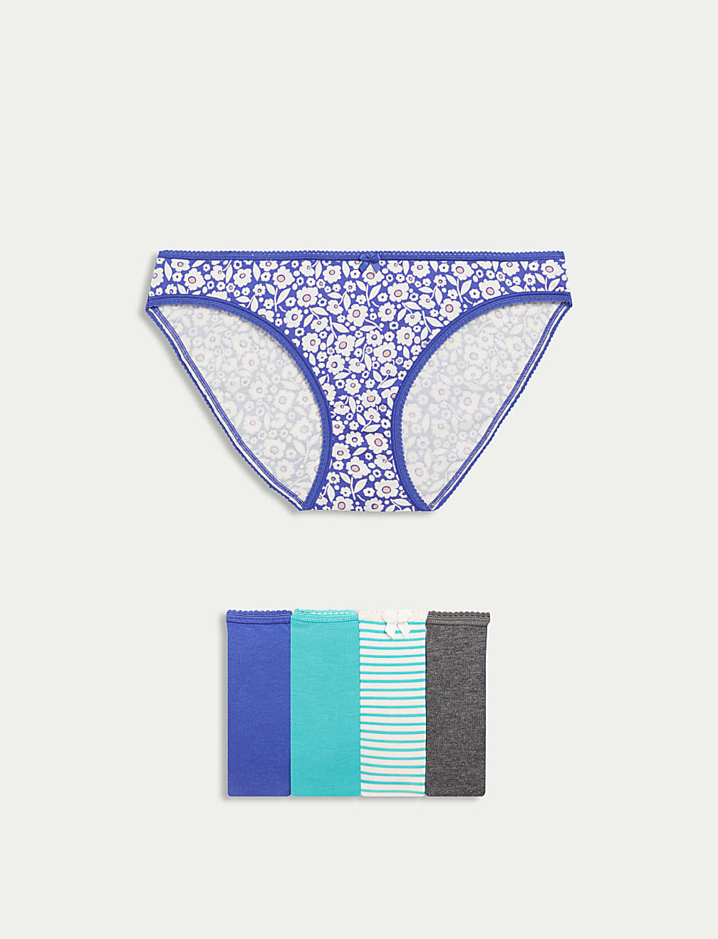 5pk Cotton Lycra™ Bikini Knickers