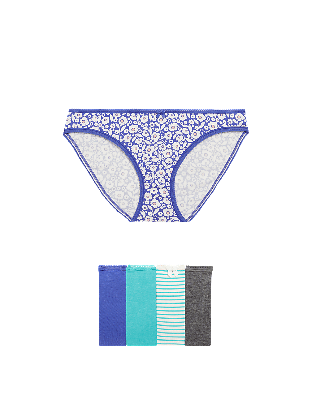 5pk Cotton Lycra™ Bikini Knickers