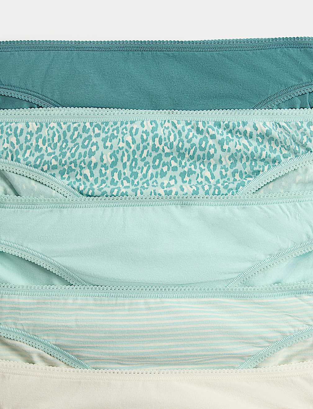 5pk Cotton Lycra&trade; Bikini Knickers