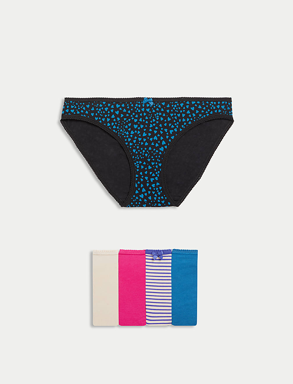 5pk Cotton Lycra™ Bikini Knickers
