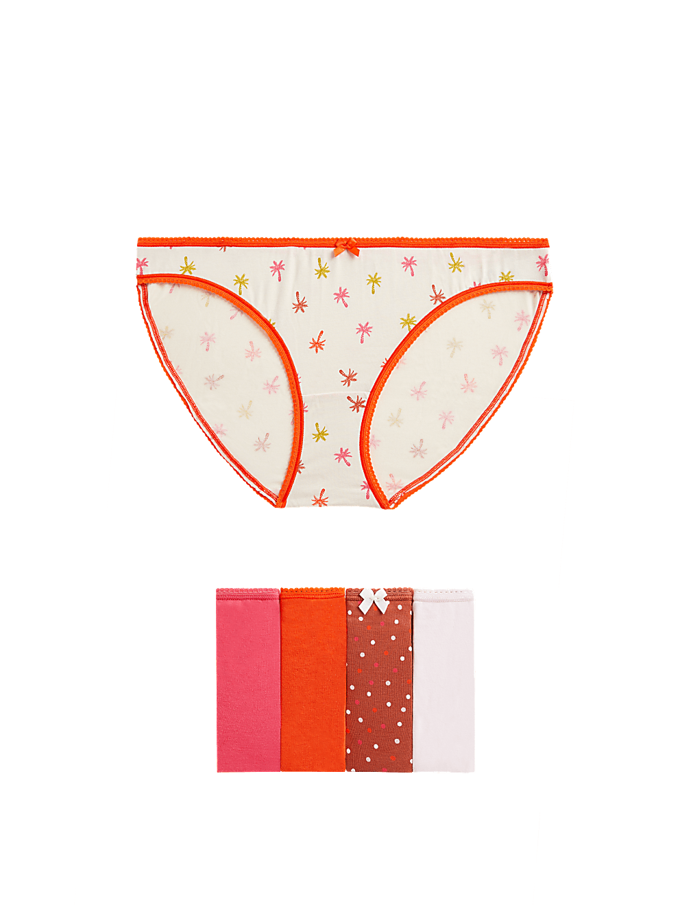5pk Cotton Lycra™ Bikini Knickers
