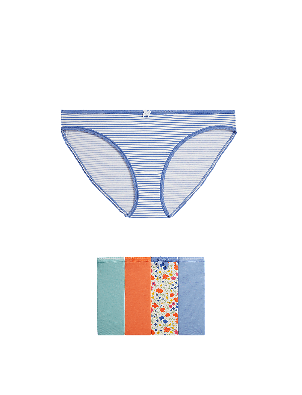 5pk Cotton Lycra™ Bikini Knickers