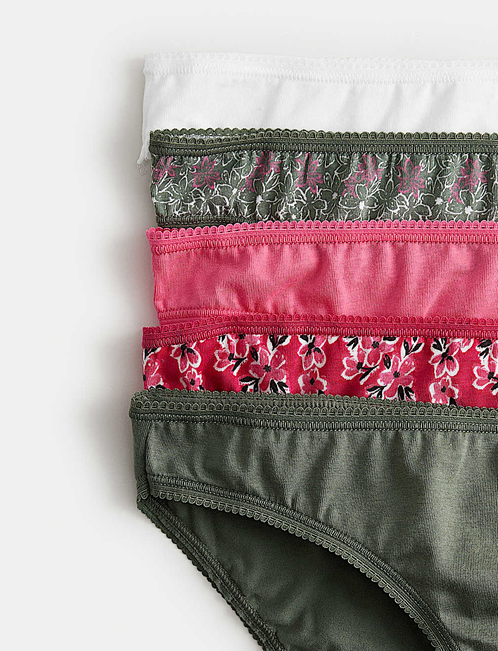 5pk Cotton Lycra™ Bikini Knickers