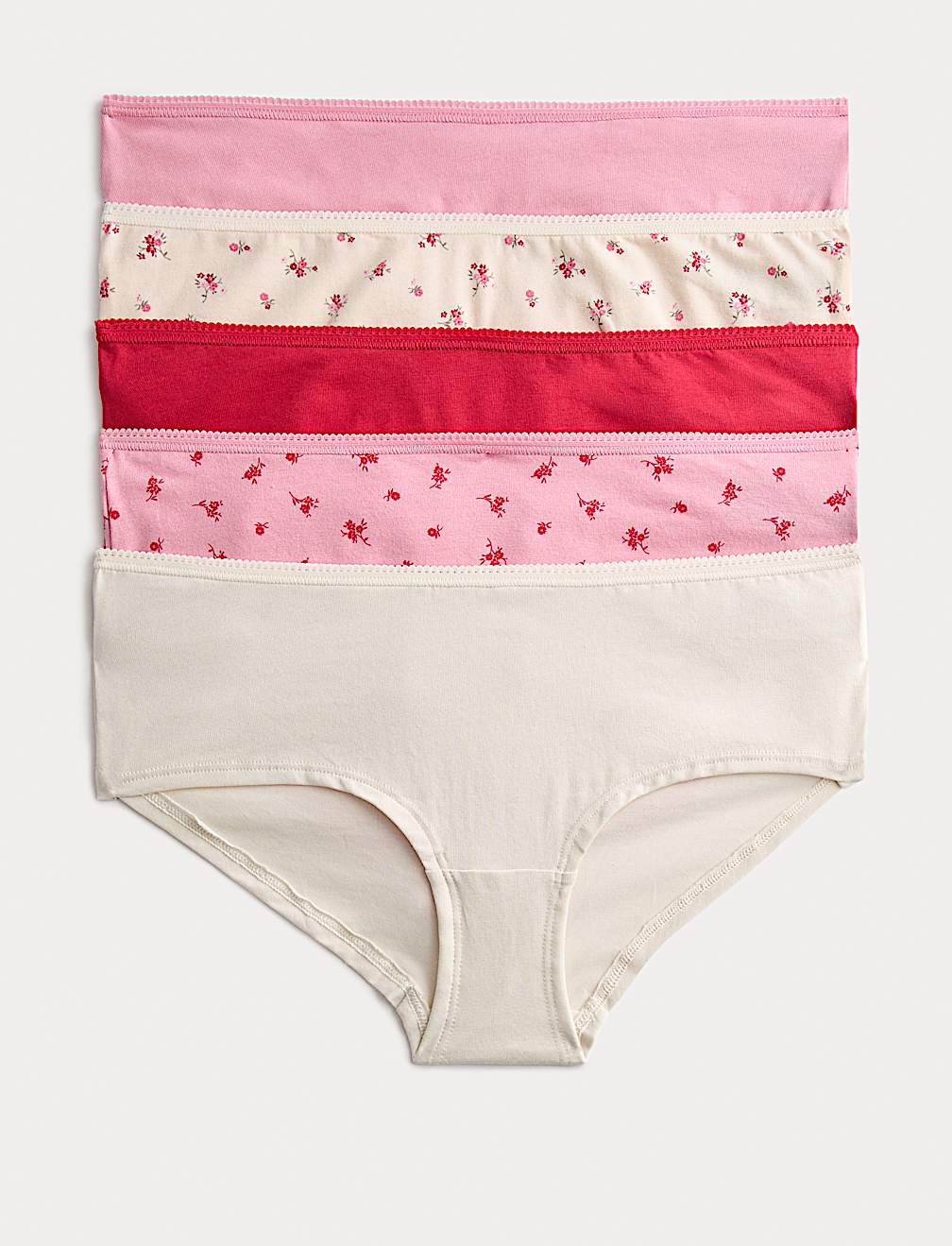 Pack 5 Cotton Mix Knickers