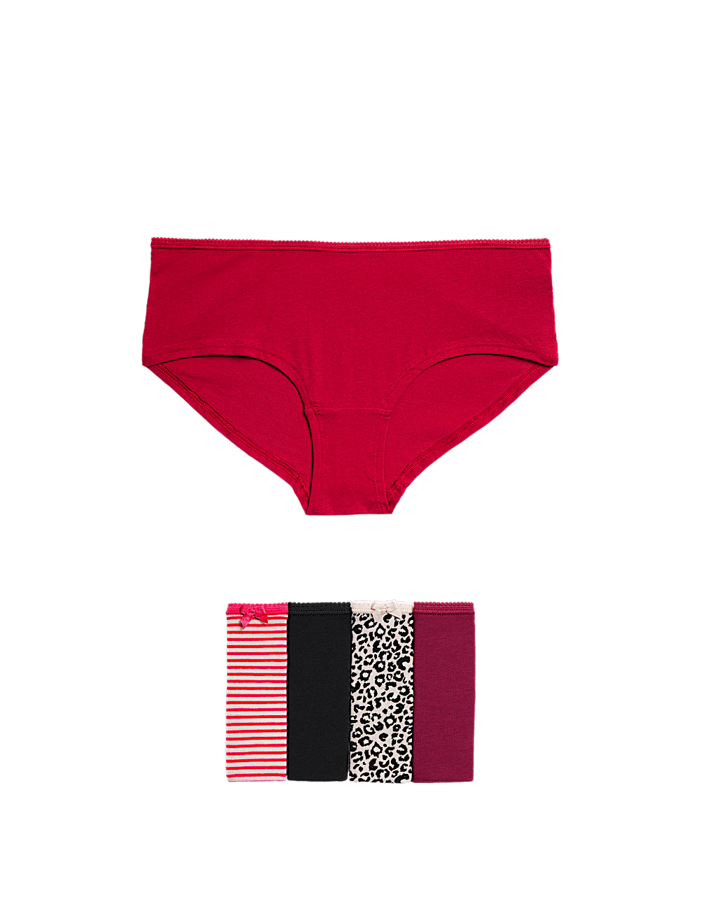 Pack 5 Cotton Mix Knickers