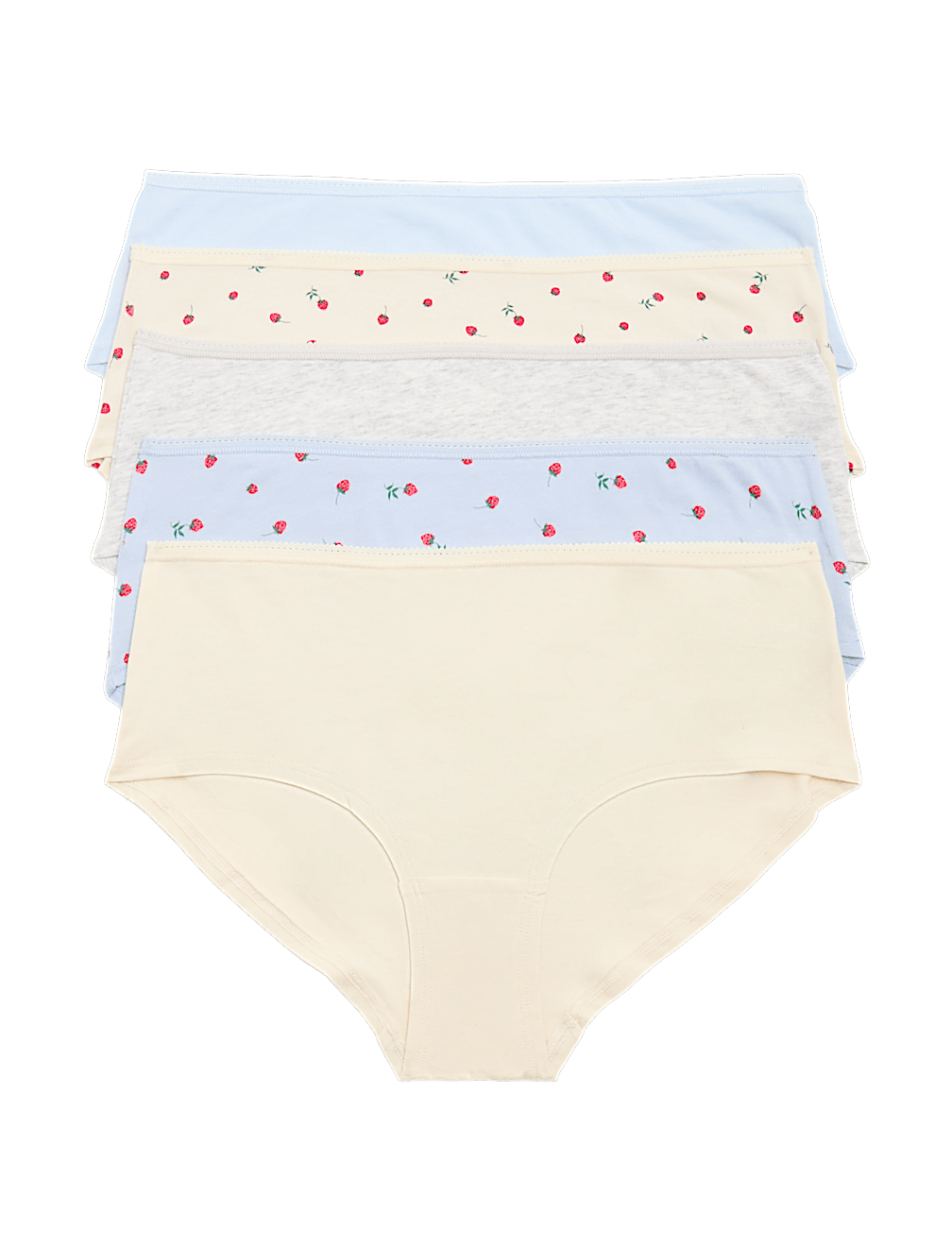 Pack 5 Cotton Mix Knickers