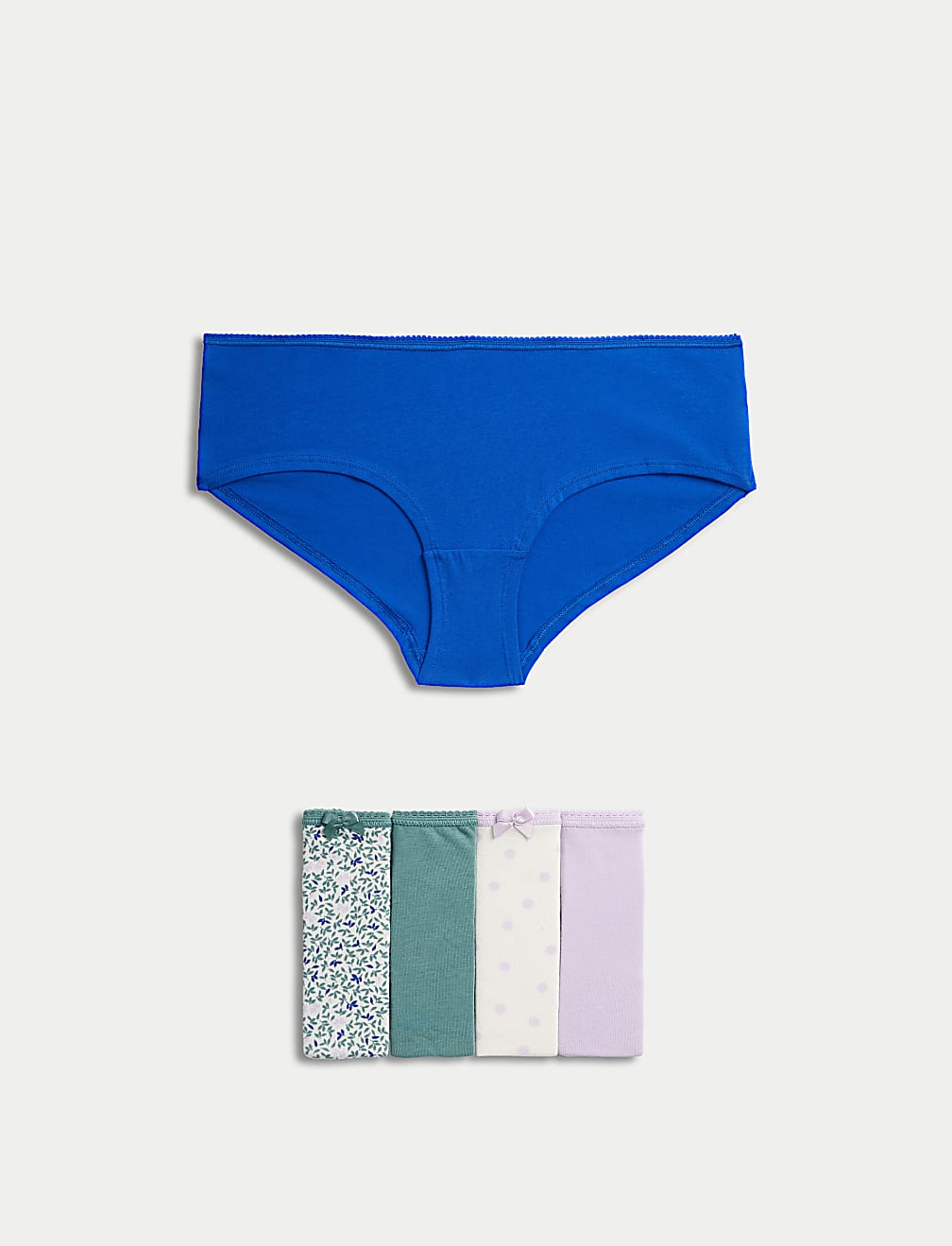 Pack 5 Cotton Mix Knickers