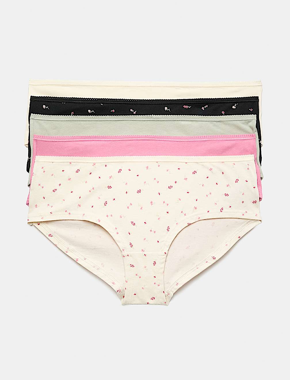Pack 5 Cotton Mix Knickers