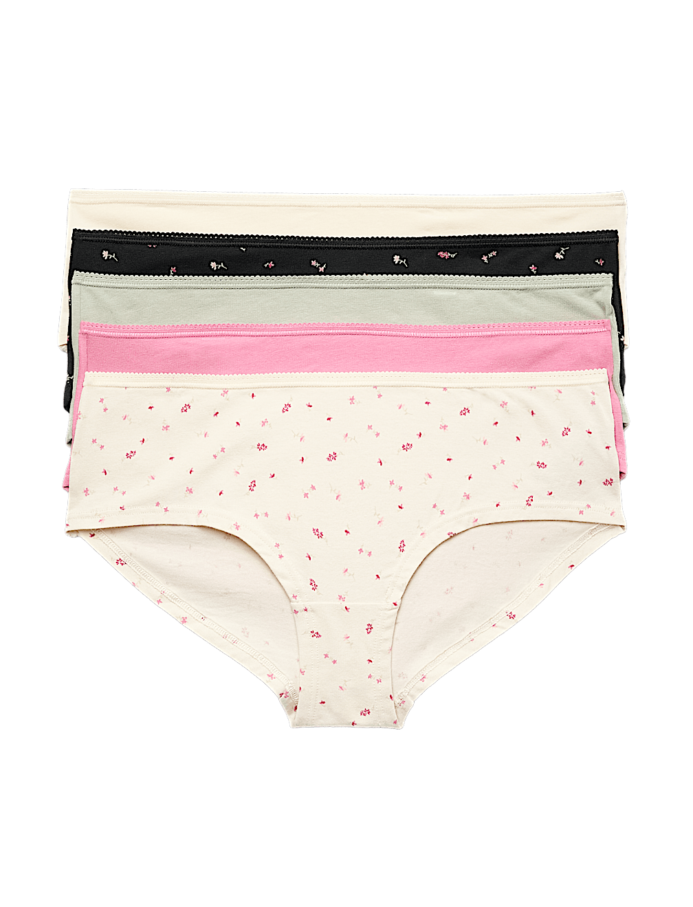 Pack 5 Cotton Mix Knickers