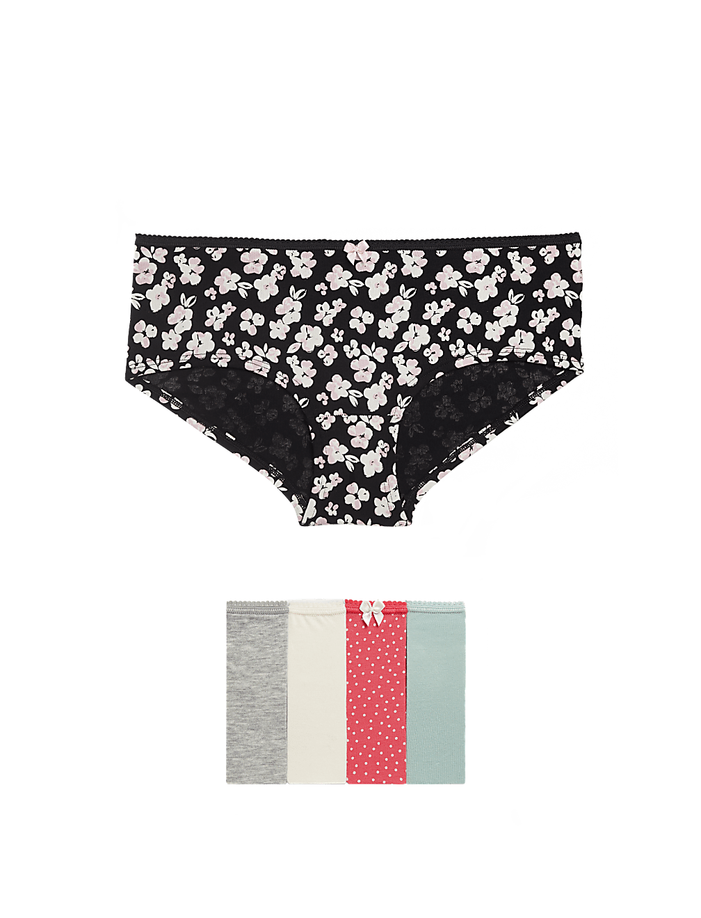 Pack 5 Cotton Mix Knickers