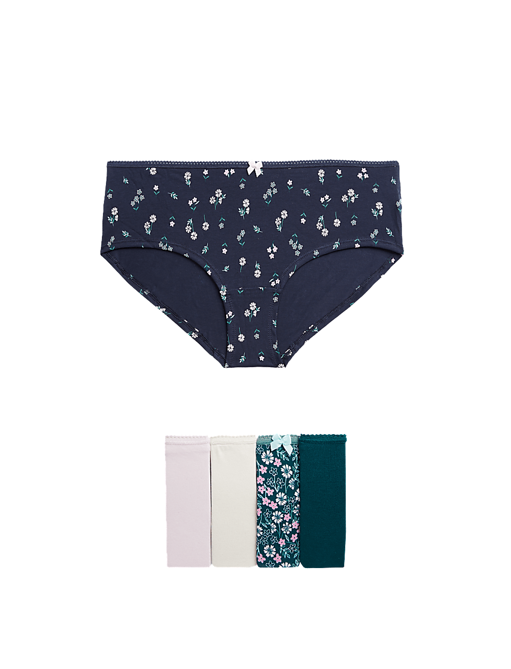 Pack 5 Cotton Mix Knickers