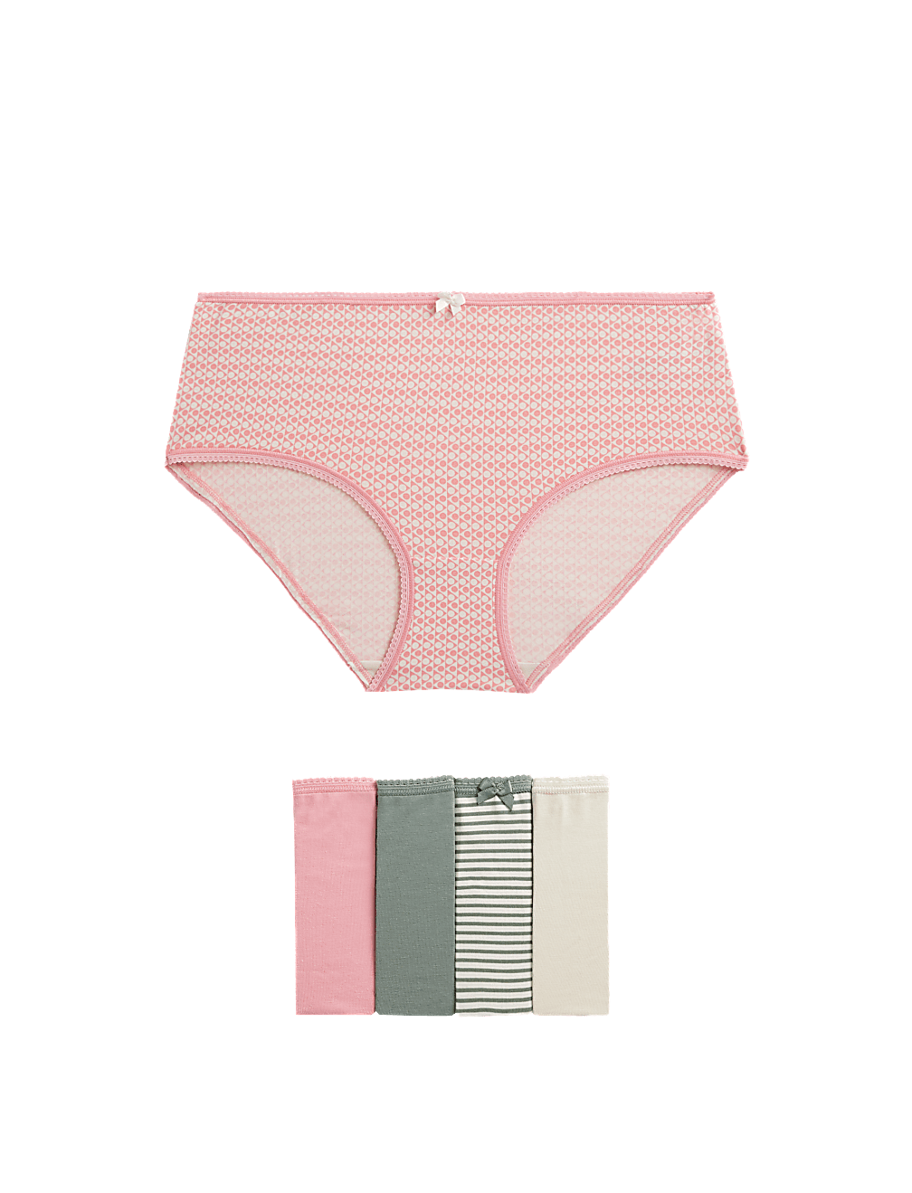 5pk Cotton Lycra™ High Rise Shorts
