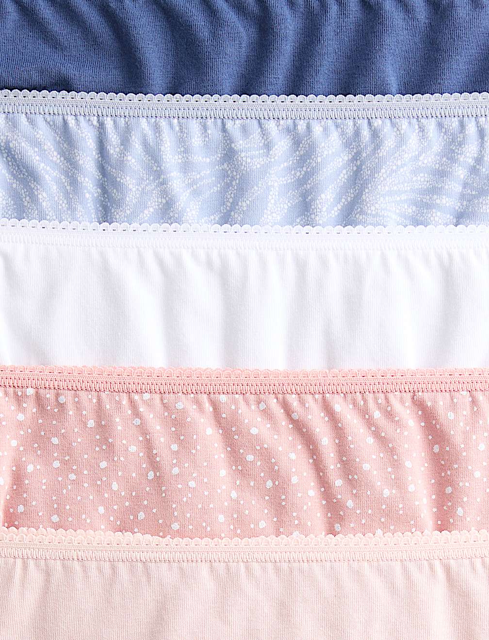 5pk Cotton Lycra&trade; High Rise Shorts