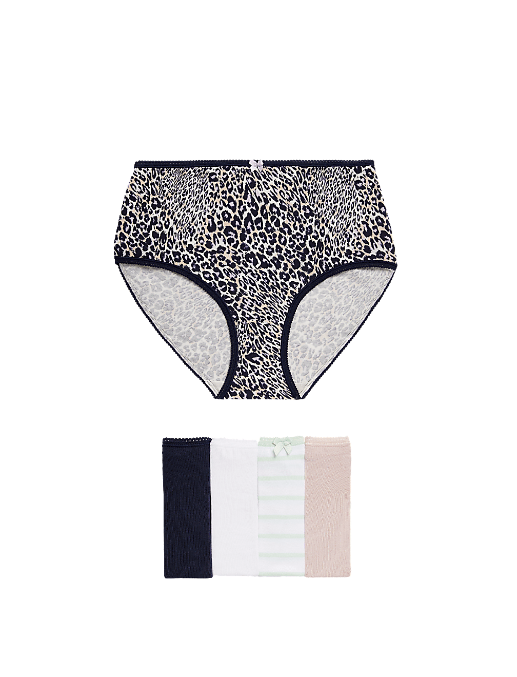 5pk Cotton Lycra™ High Rise Shorts
