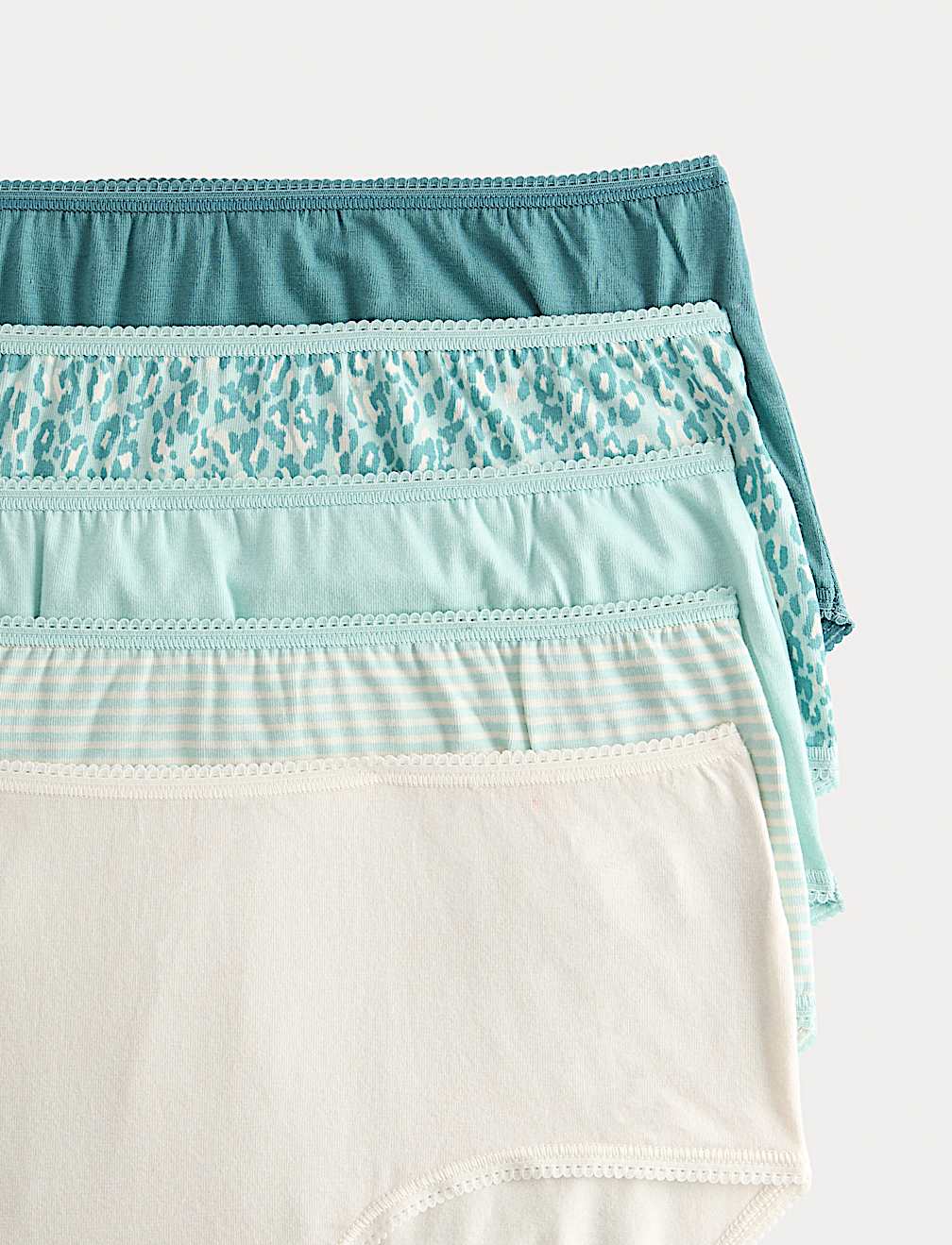 5pk Cotton Lycra™ High Rise Shorts