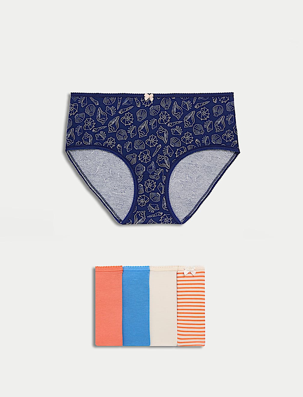 5pk Cotton Lycra&trade; High Rise Shorts