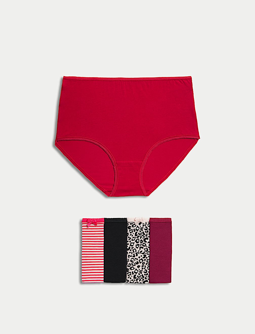 5pk Cotton Lycra&trade; Full Briefs