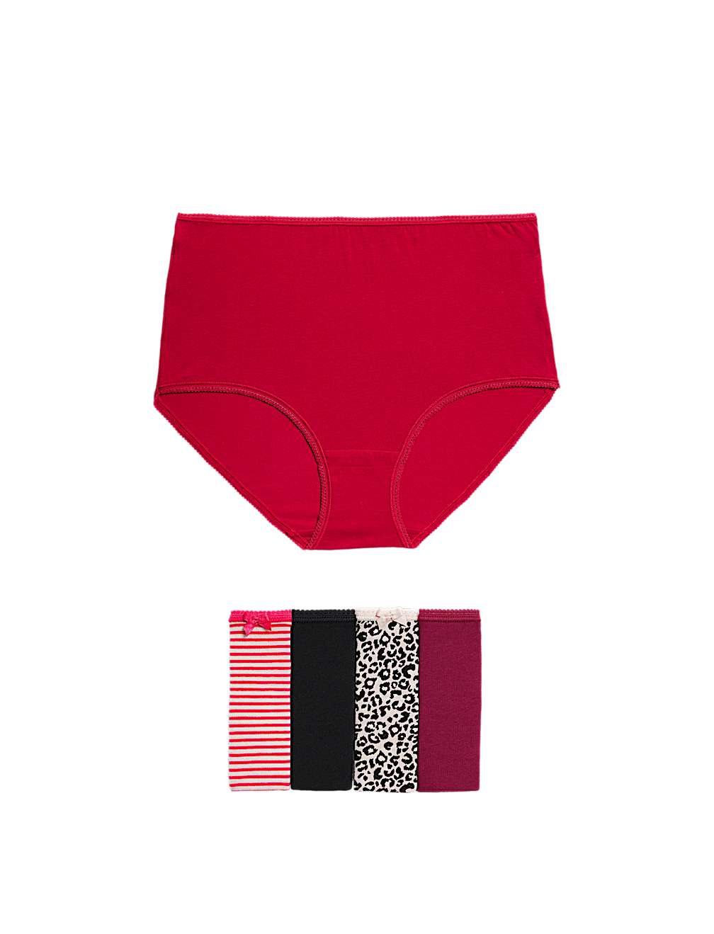5pk Cotton Lycra&trade; Full Briefs