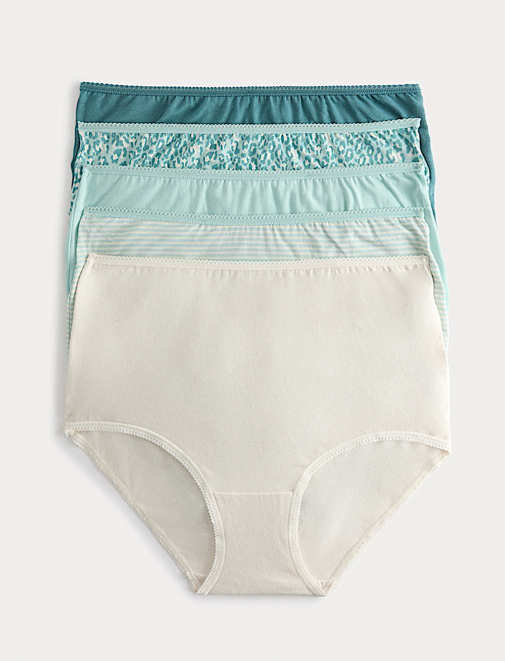 5pk Cotton Lycra&trade; Full Briefs