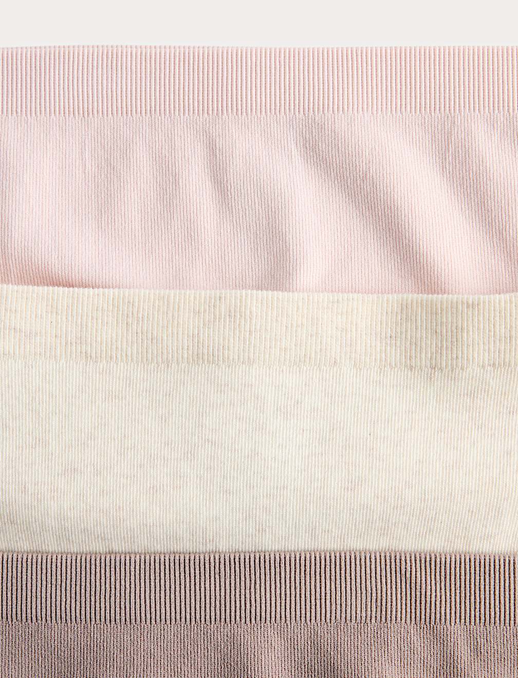 3 Pack Comfort Rib Seamless High Leg Knickers