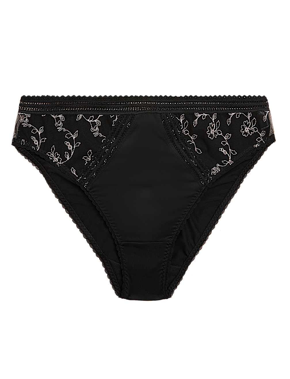 Archive Embroidery High Leg Knickers