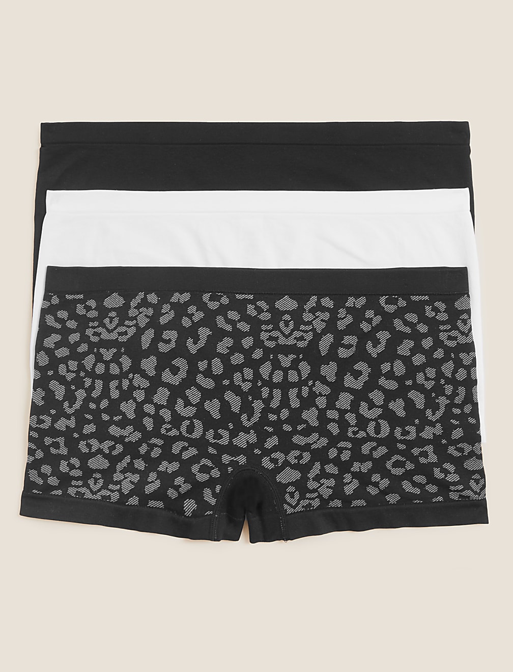 3pk Seamless Low Rise Knicker Shorts