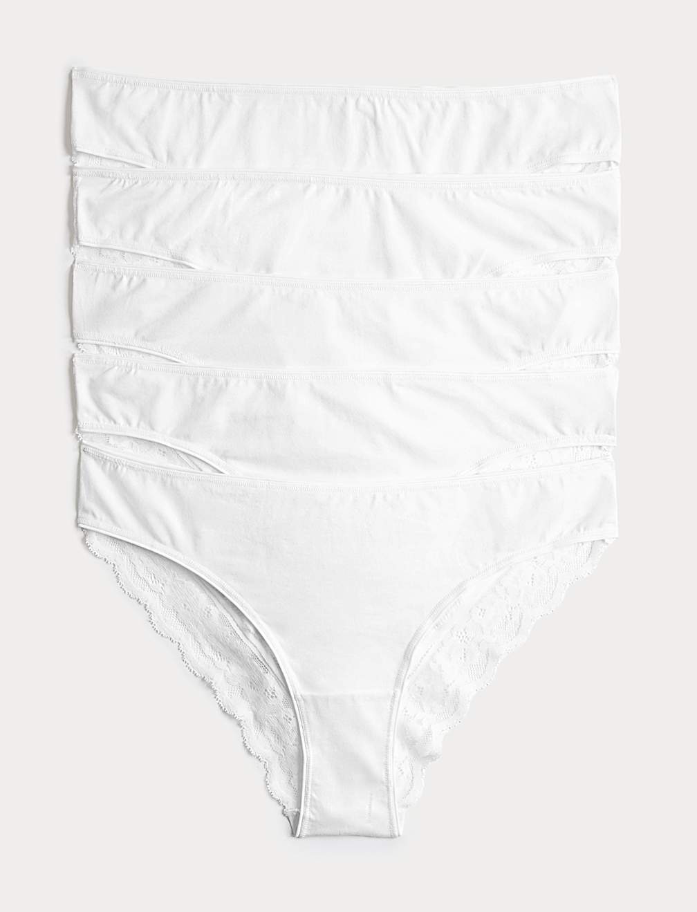 5pk Cotton Rich Printed Brazilian Knickers