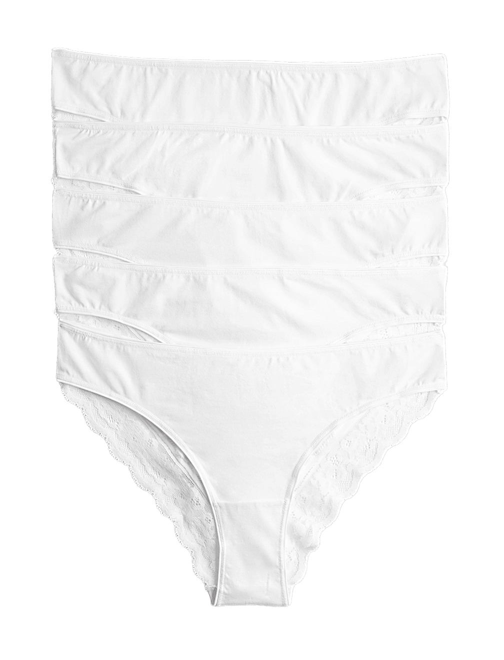 5pk Cotton Rich Printed Brazilian Knickers