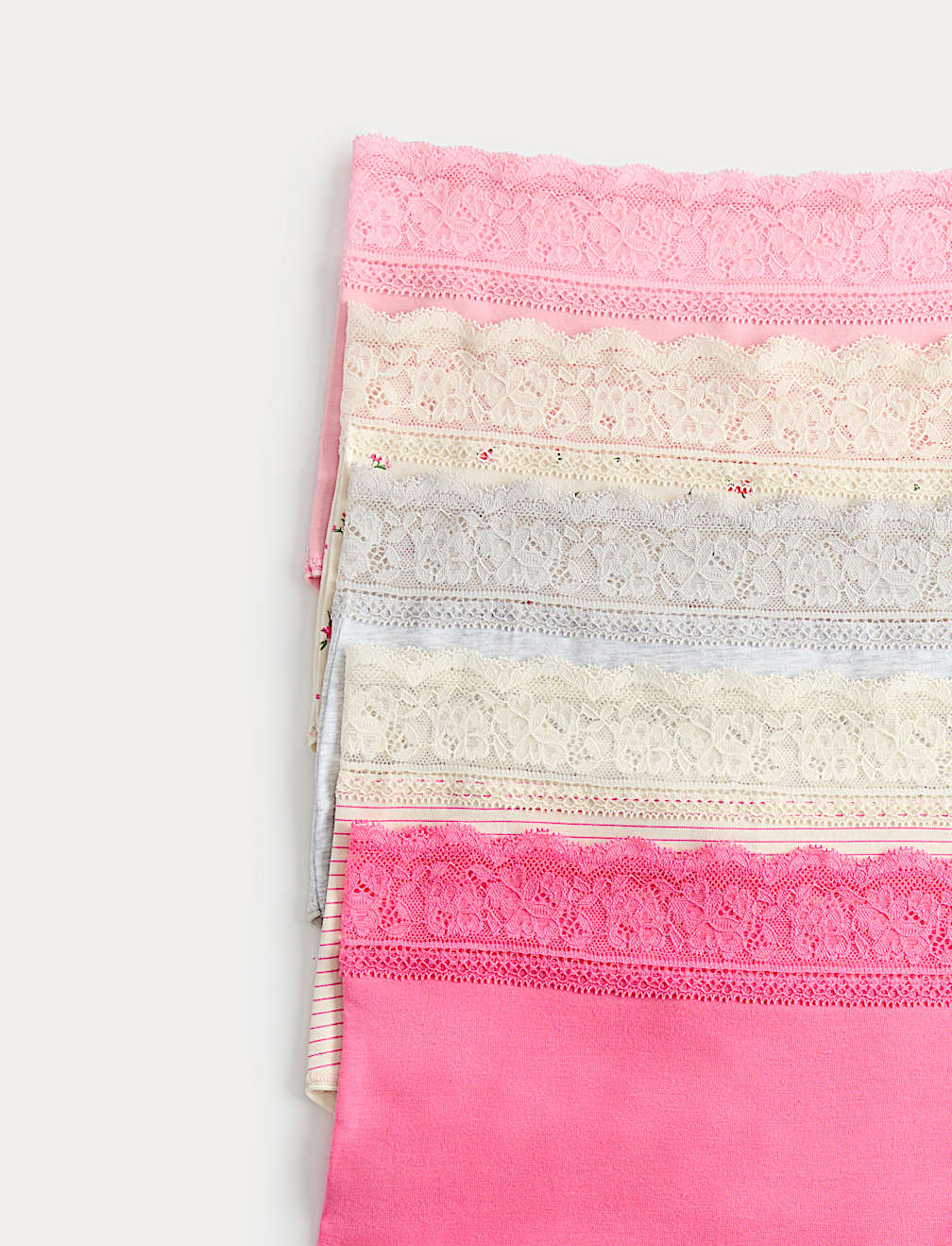 5pk Cotton Rich Printed High Rise Shorts