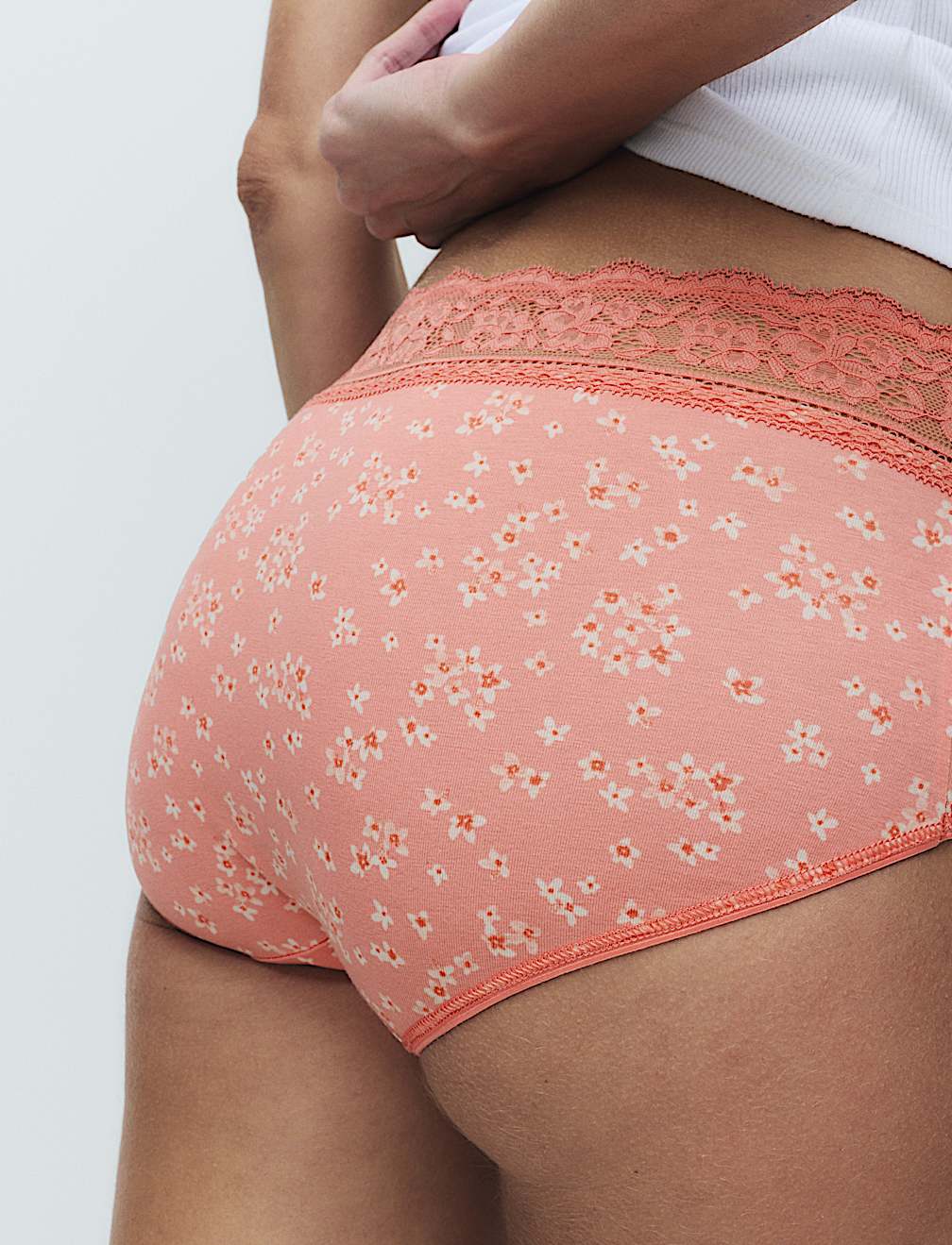 5pk Cotton Rich Printed High Rise Shorts