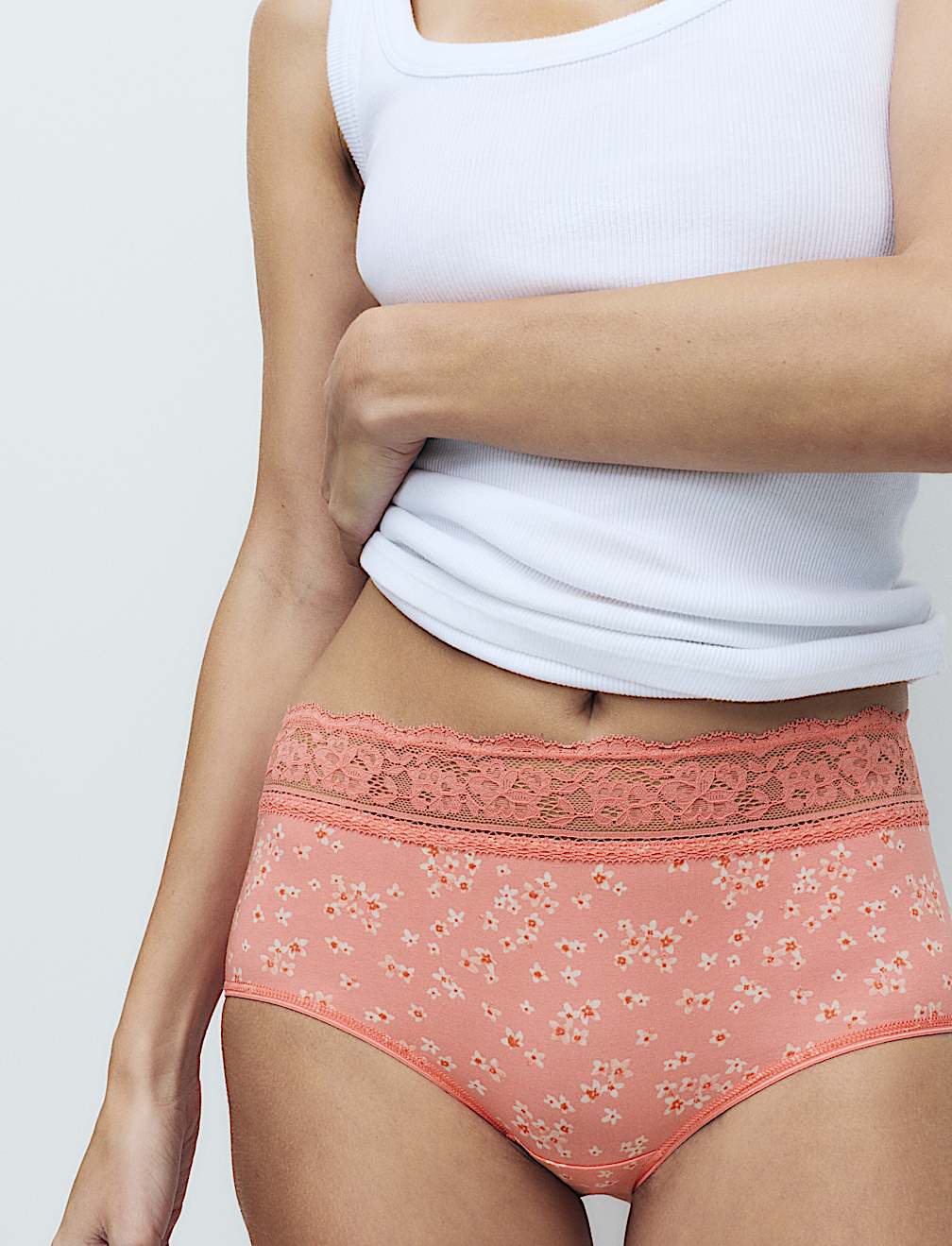 5pk Cotton Rich Printed High Rise Shorts